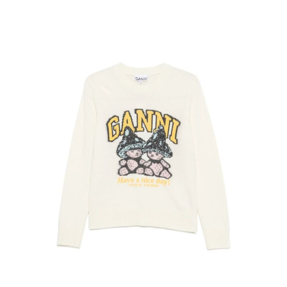 Ganni Neutrals Knitwear - Jumpers Women
